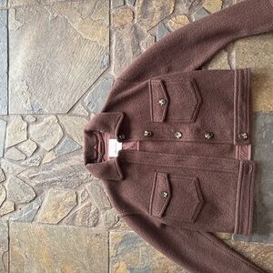 Wilfred Free Chocolate Wool Jacket
